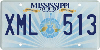 MS license plate XML513