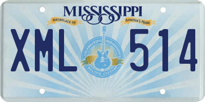 MS license plate XML514