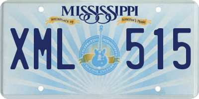 MS license plate XML515