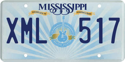 MS license plate XML517