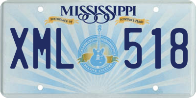 MS license plate XML518