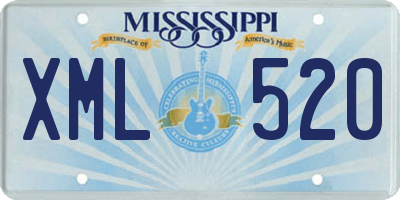 MS license plate XML520