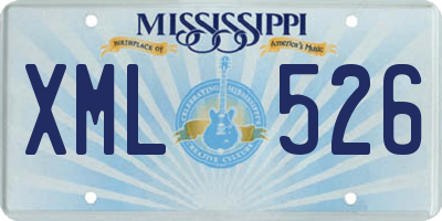 MS license plate XML526