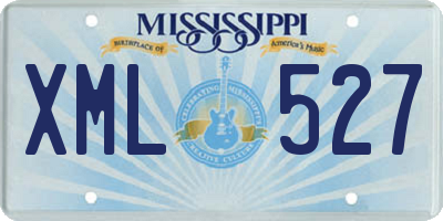 MS license plate XML527