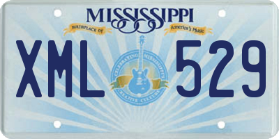 MS license plate XML529