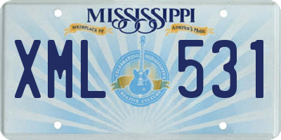 MS license plate XML531
