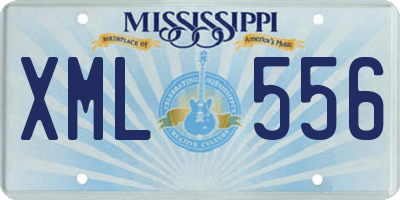 MS license plate XML556
