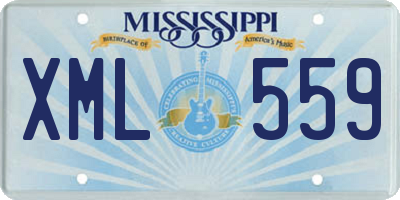 MS license plate XML559