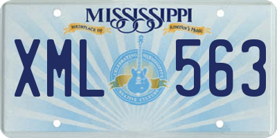 MS license plate XML563