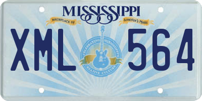 MS license plate XML564