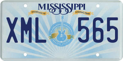 MS license plate XML565