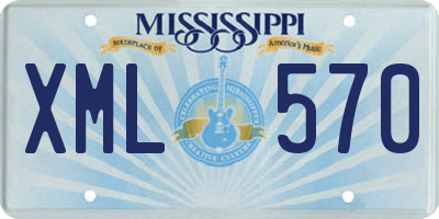 MS license plate XML570