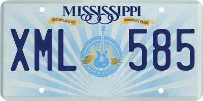MS license plate XML585