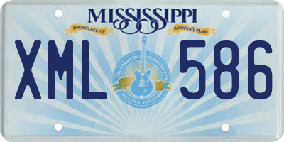 MS license plate XML586