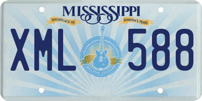 MS license plate XML588
