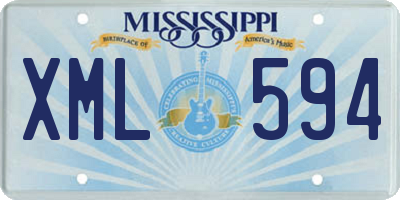 MS license plate XML594