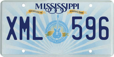 MS license plate XML596