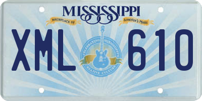 MS license plate XML610
