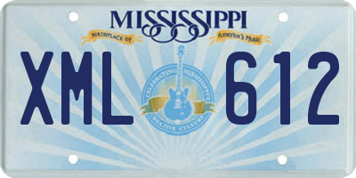 MS license plate XML612