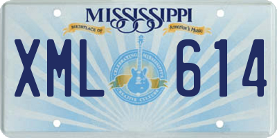 MS license plate XML614