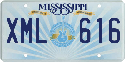 MS license plate XML616