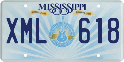 MS license plate XML618