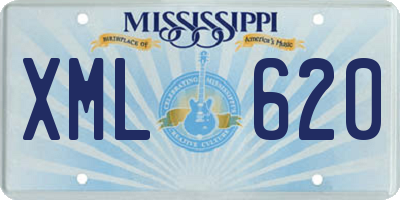 MS license plate XML620