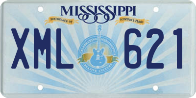 MS license plate XML621