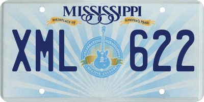 MS license plate XML622