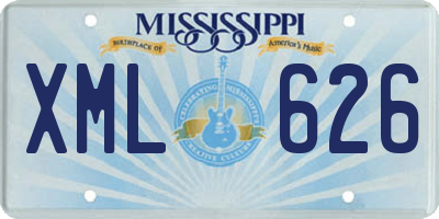 MS license plate XML626