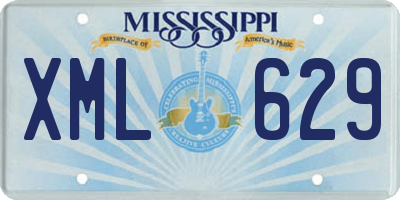 MS license plate XML629