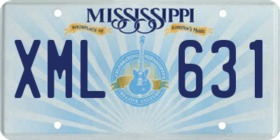 MS license plate XML631