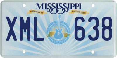 MS license plate XML638