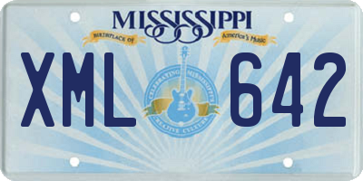 MS license plate XML642