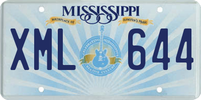 MS license plate XML644