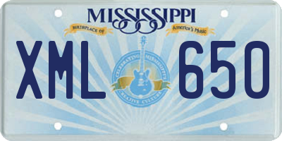 MS license plate XML650
