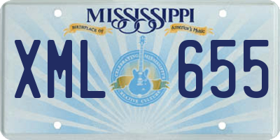 MS license plate XML655