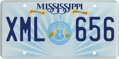 MS license plate XML656