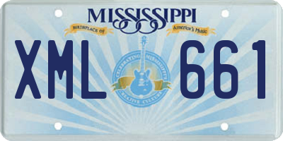 MS license plate XML661