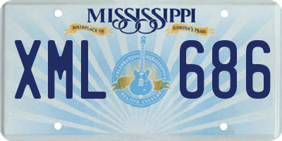 MS license plate XML686