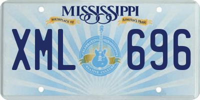 MS license plate XML696