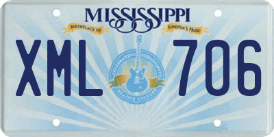 MS license plate XML706