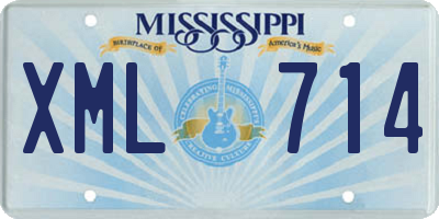 MS license plate XML714