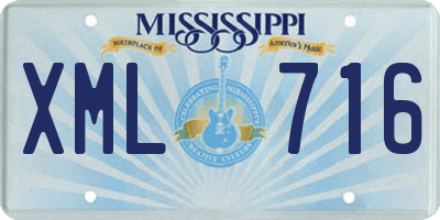 MS license plate XML716