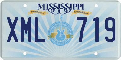 MS license plate XML719