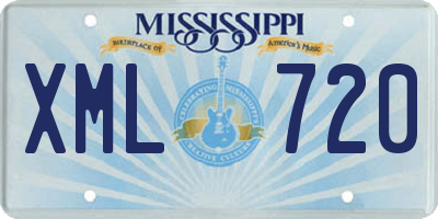 MS license plate XML720