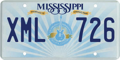 MS license plate XML726