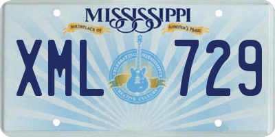 MS license plate XML729
