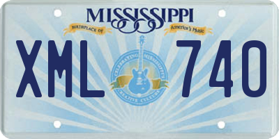 MS license plate XML740