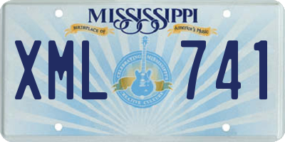 MS license plate XML741